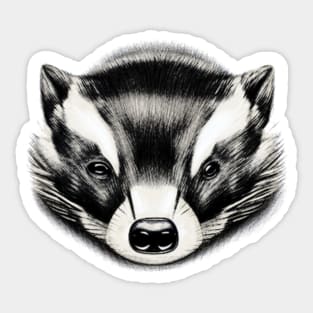 Badger Gaze Sticker